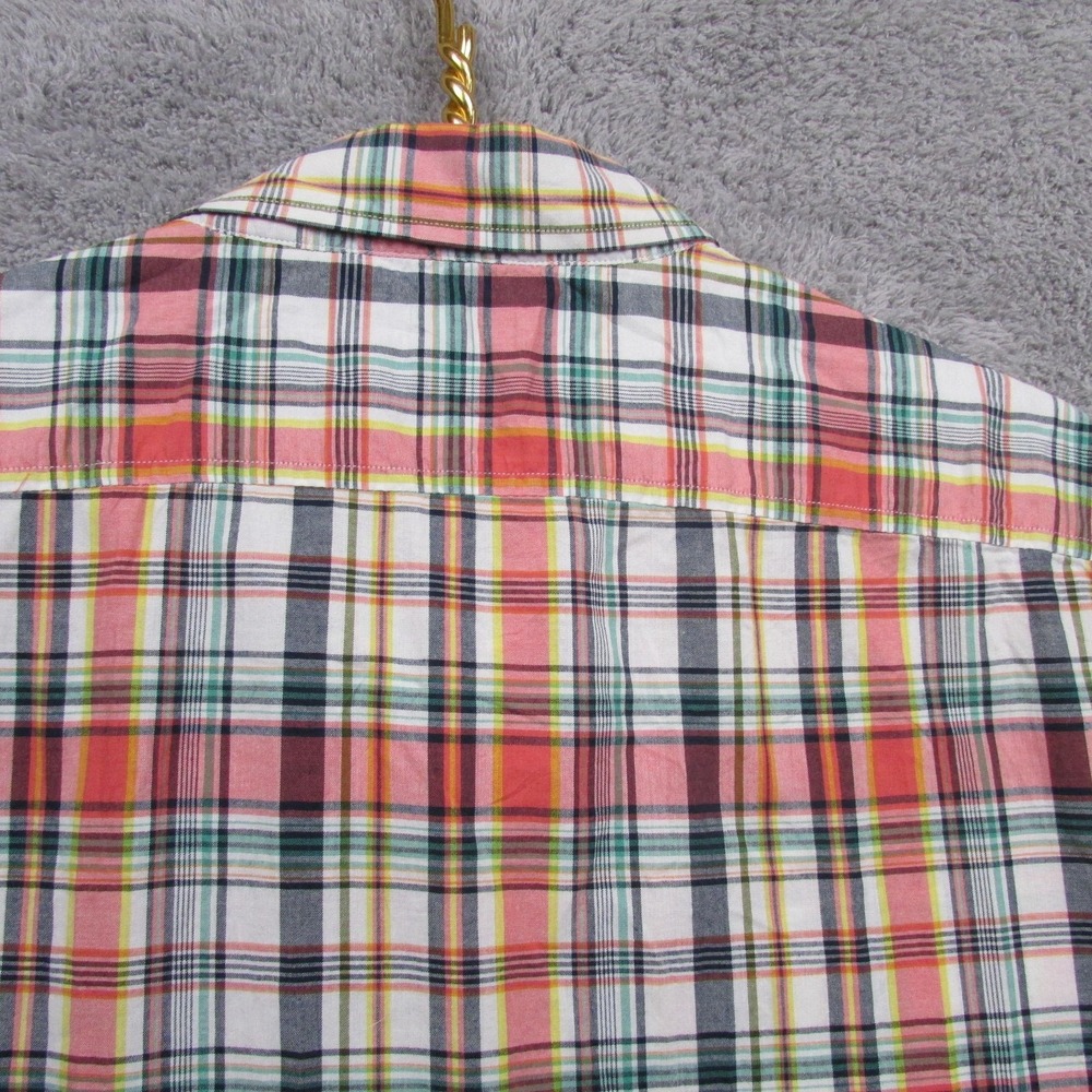 Black Brown 1826 Shirt Mens XL Multicolor Plaid Short Sleeve Button Front Casual - Picture 4 of 10